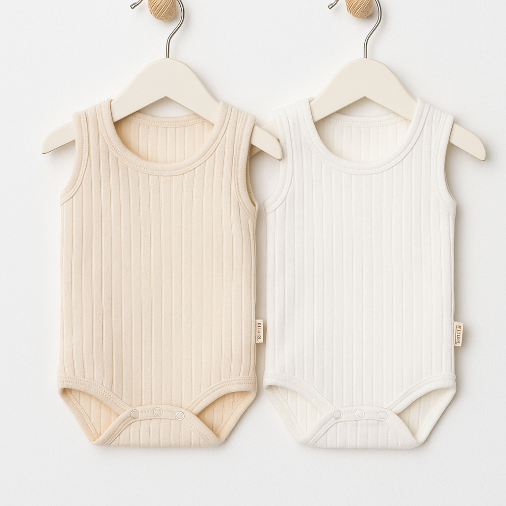 Pamira %100 Organik Pamuk Unisex Kolsuz Çıtçıtlı Atlet Body